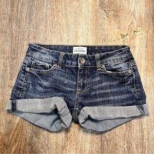 Y2K Aeropostale Low Rise Cuffed Jean Shorts – Size 00